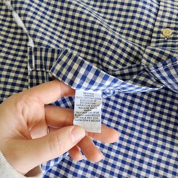 Ralph Lauren Mens Long Sleeve Cotton Oxford Button Down Shirt Size XXL Blue - Picture 8 of 10